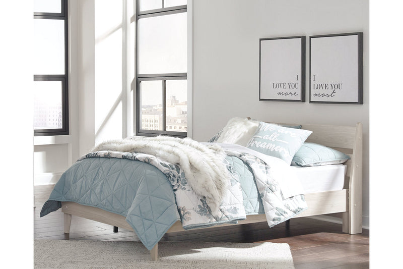 Socalle Natural Full Panel Platform Bed from Ashley - Luna Furniture