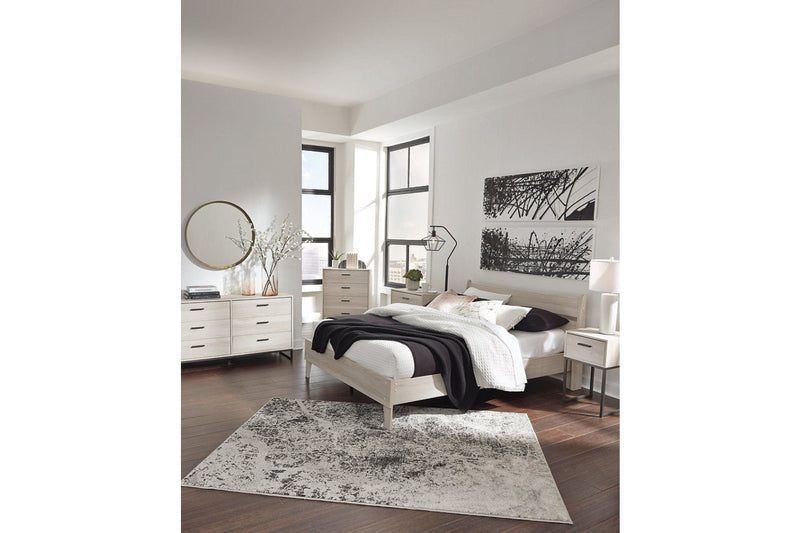 Socalle Natural Queen Panel Platform Bed from Ashley - Luna Furniture