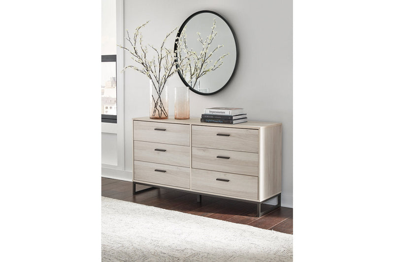 Socalle Light Natural Youth Panel Platform Bedroom Set from Ashley - Luna Furniture