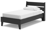 Socalle Black Twin Panel Platform Bed from Ashley - Luna Furniture