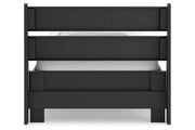 Socalle Black Twin Panel Platform Bed -  Ashley - Luna Furniture