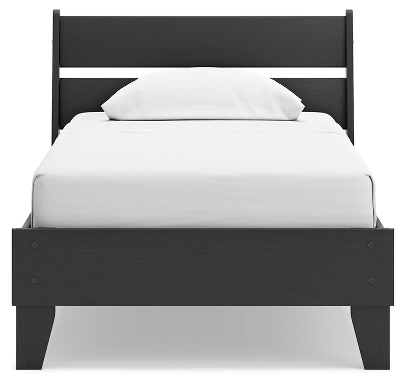 Socalle Twin Panel Platform Bed and Dresser from Ashley - Luna Furniture