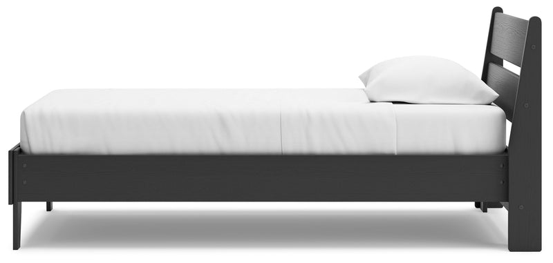 Socalle Twin Panel Platform Bed and Dresser from Ashley - Luna Furniture