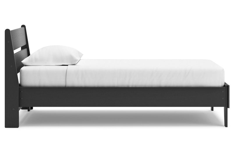 Socalle Black Twin Panel Platform Bed from Ashley - Luna Furniture