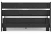 Socalle Black Full Panel Platform Bed -  Ashley - Luna Furniture
