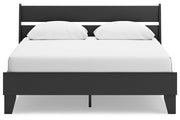 Socalle Black Queen Panel Platform Bed from Ashley - Luna Furniture