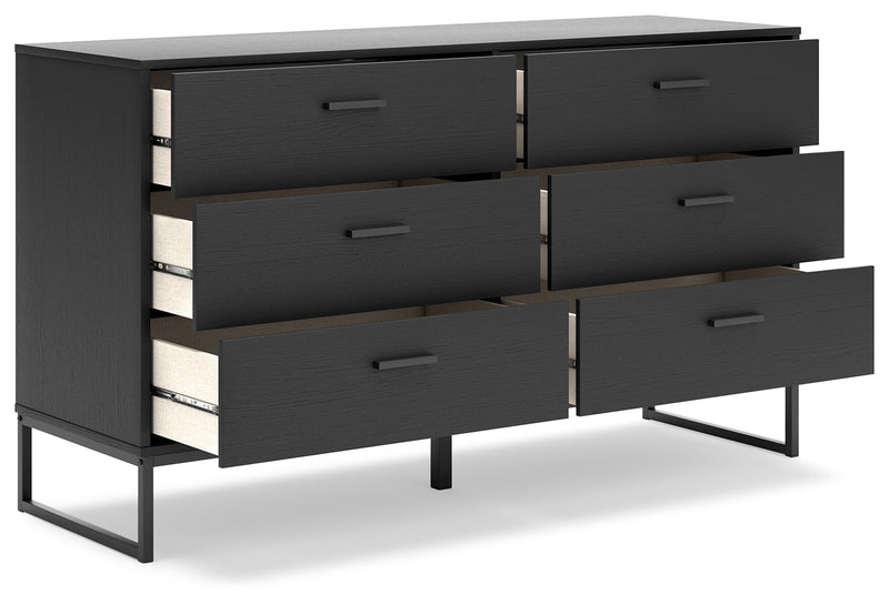 Socalle Twin Panel Platform Bed and Dresser from Ashley - Luna Furniture