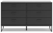 Socalle Twin Panel Platform Bed and Dresser from Ashley - Luna Furniture
