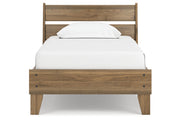 Deanlow Honey Twin Platform Panel Bed from Ashley - Luna Furniture
