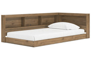 Deanlow Honey Twin Bookcase Storage Bed from Ashley - Luna Furniture