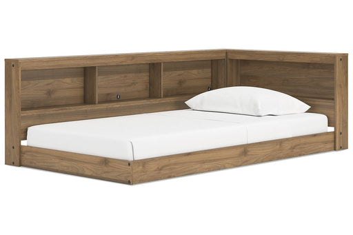 Deanlow Honey Twin Bookcase Storage Bed from Ashley - Luna Furniture