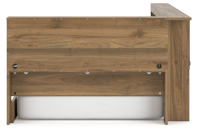 Deanlow Honey Twin Bookcase Storage Bed from Ashley - Luna Furniture