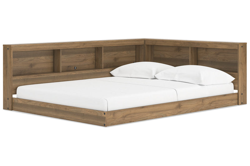 Deanlow Honey Full Bookcase Storage Bed from Ashley - Luna Furniture
