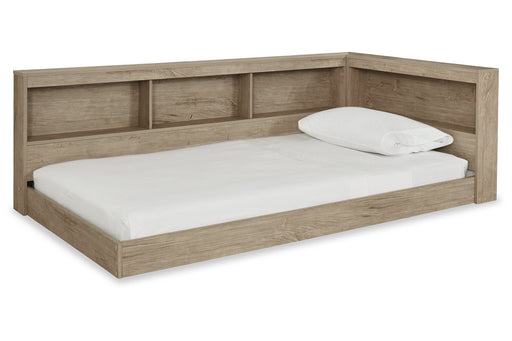 Oliah Natural Twin Bookcase Storage Bed from Ashley - Luna Furniture