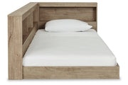 Oliah Natural Twin Bookcase Storage Bed from Ashley - Luna Furniture