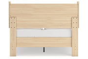 Cabinella Tan Full Platform Panel Bed -  Ashley - Luna Furniture