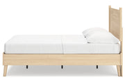 Cabinella Tan Full Platform Panel Bed from Ashley - Luna Furniture
