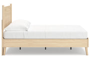 Cabinella Tan Full Platform Panel Bed from Ashley - Luna Furniture