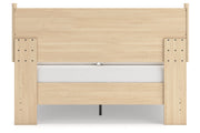 Cabinella Tan Queen Platform Panel Bed from Ashley - Luna Furniture