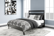 Finch Black Queen Panel Platform Bed with Dresser and Nightstand from Ashley - Luna Furniture