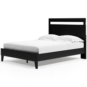 Finch Black Queen Panel Platform Bed with Dresser and Nightstand from Ashley - Luna Furniture