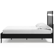 Finch Black Queen Panel Platform Bed with Dresser and Nightstand from Ashley - Luna Furniture