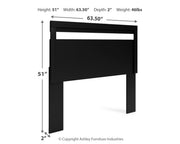 Finch Black Queen Panel Platform Bed with Dresser and Nightstand from Ashley - Luna Furniture