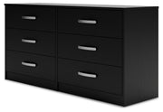 Finch Black Queen Panel Platform Bed with Dresser and Nightstand from Ashley - Luna Furniture