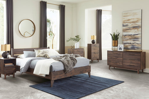 Calverson Mocha Platform Bedroom Set from Ashley - Luna Furniture
