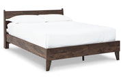 Calverson Mocha Full Panel Platform Bed from Ashley - Luna Furniture