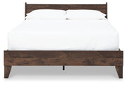 Calverson Mocha Full Panel Platform Bed from Ashley - Luna Furniture