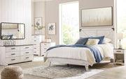 Shawburn Whitewash and Charcoal Gray Platform Bedroom Set from Ashley - Luna Furniture