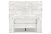 Shawburn White/Dark Charcoal Gray Full Crossbuck Panel Platform Bed from Ashley - Luna Furniture