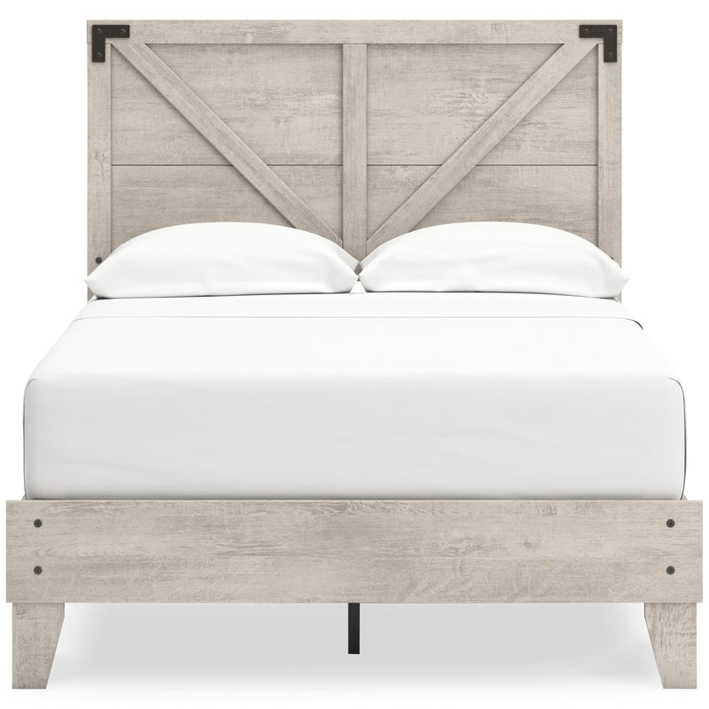 Shawburn Whitewash Full Platform Bed from Ashley - Luna Furniture