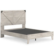 Shawburn Whitewash Queen Platform Bed from Ashley - Luna Furniture