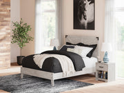 Shawburn Whitewash Queen Platform Bed from Ashley - Luna Furniture