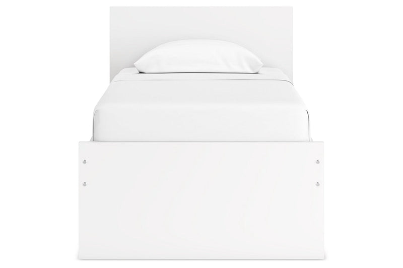 Onita White Twin Panel Platform Bed -  Ashley - Luna Furniture