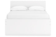 Onita White Full Panel Platform Bed with 1 Side Storage -  Ashley - Luna Furniture