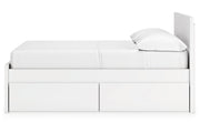 Onita White Full Panel Platform Bed with 2 Side Storage -  Ashley - Luna Furniture