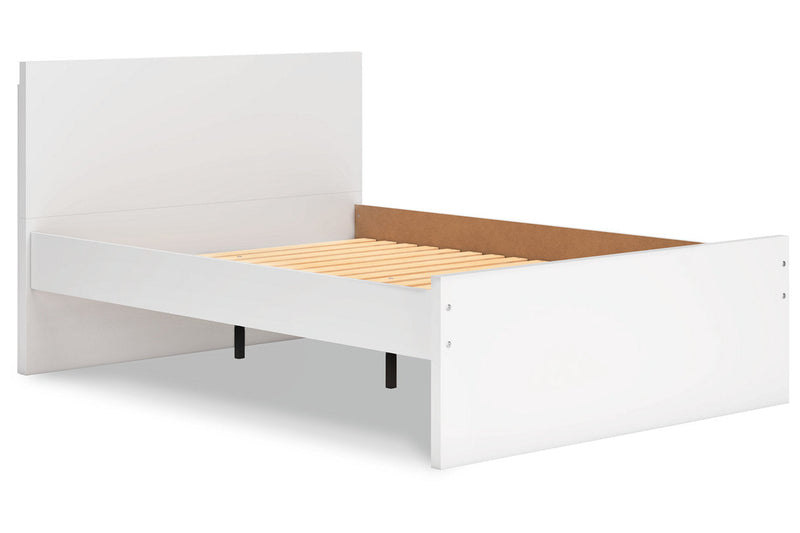 Onita White Full Panel Platform Bed -  Ashley - Luna Furniture