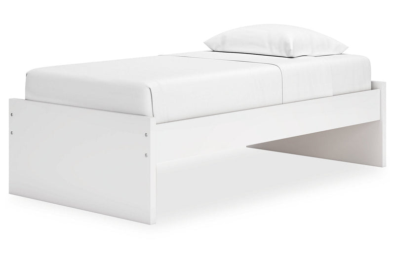Onita White Twin Platform Bed from Ashley - Luna Furniture