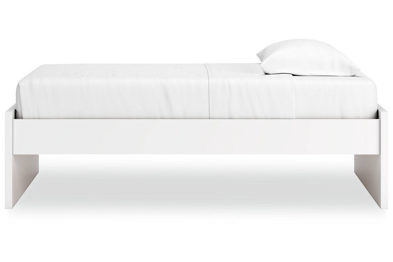Onita White Twin Platform Bed from Ashley - Luna Furniture