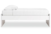 Onita White Twin Platform Bed from Ashley - Luna Furniture