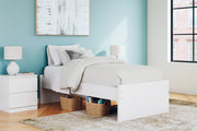 Onita White Twin Platform Bed from Ashley - Luna Furniture