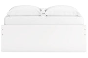 Onita White Queen Platform Bed with 2 Side Storage from Ashley - Luna Furniture