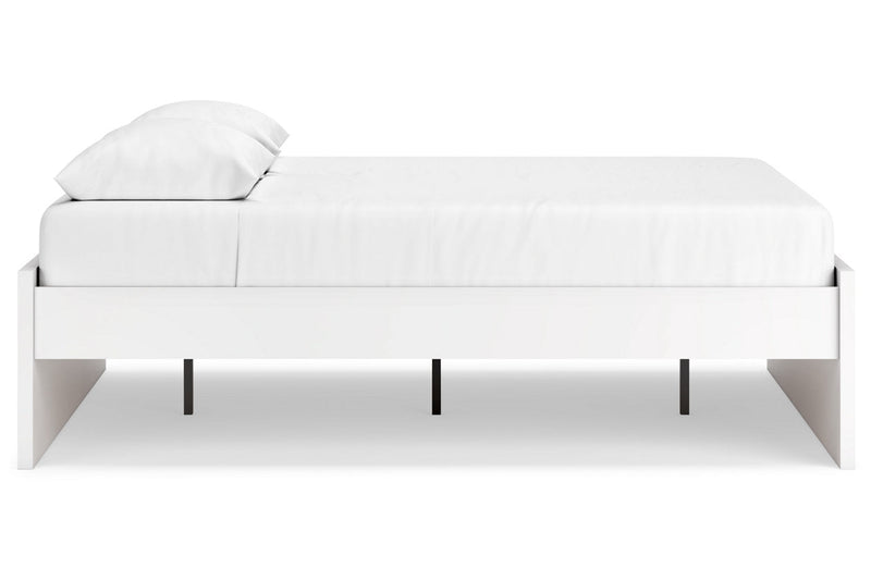 Onita White Queen Platform Bed from Ashley - Luna Furniture