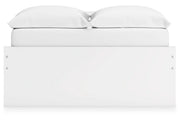 Onita White Full Platform Bed with 1 Side Storage -  Ashley - Luna Furniture