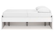 Onita White Full Platform Bed with 1 Side Storage from Ashley - Luna Furniture