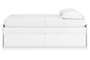 Onita White Full Platform Bed with 2 Side Storage from Ashley - Luna Furniture