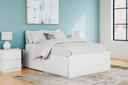 Onita White Full Platform Bed with 2 Side Storage -  Ashley - Luna Furniture